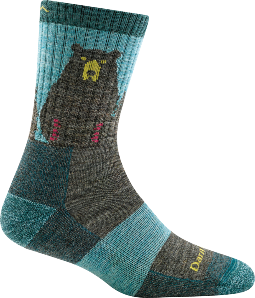 Darn Tough Women's Bear Town Micro Crew Lightweight w/ Cushion Hiking Sock