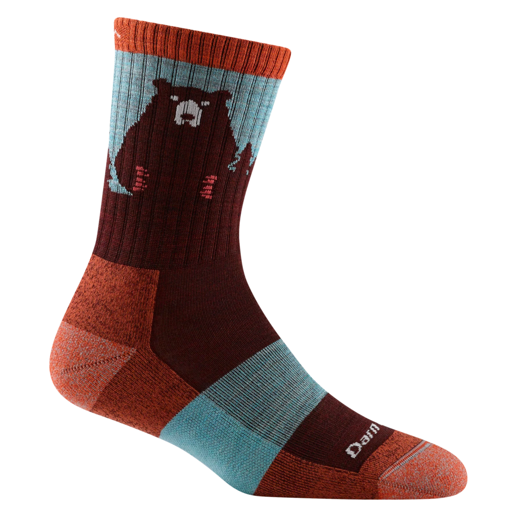 Darn Tough Women's Bear Town Micro Crew Lightweight w/ Cushion Hiking Sock