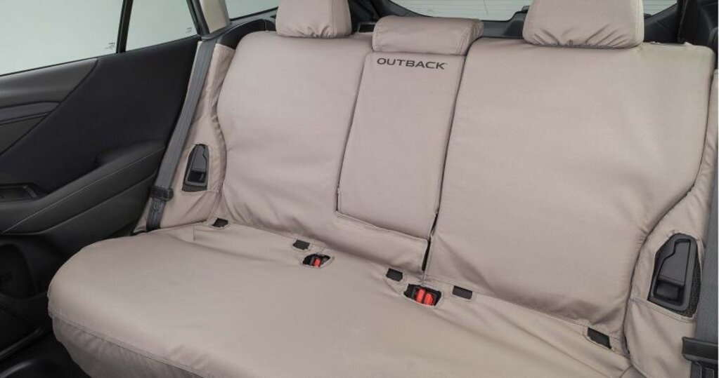 Suburu Outback (Fits Years: 2020-22) Back Seat Cover, Beige (Part Number: F411SAN000)