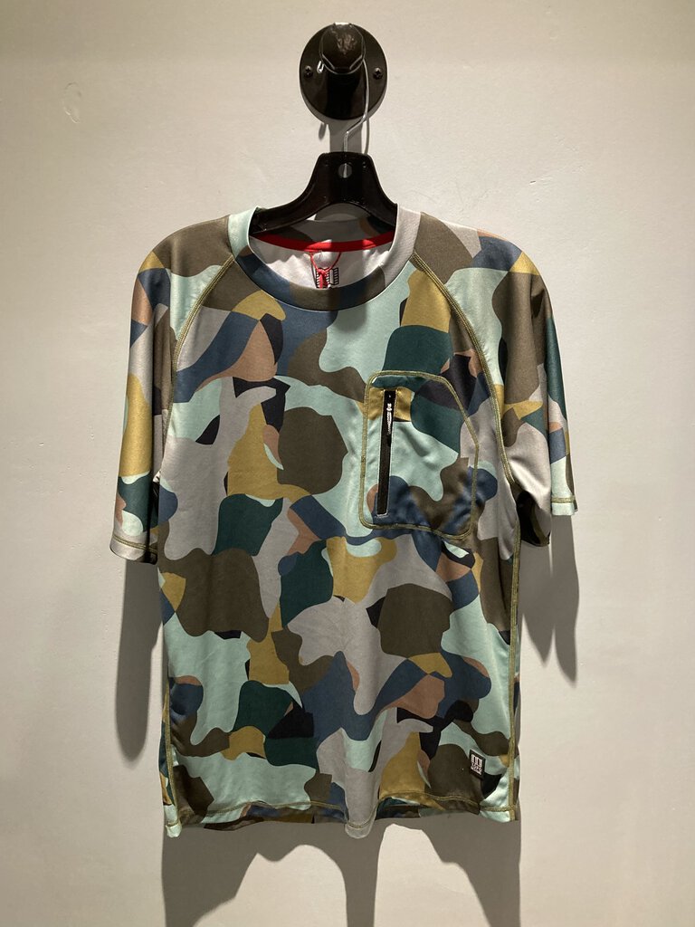 Topo River Tee SS, Green Camo, Men's L