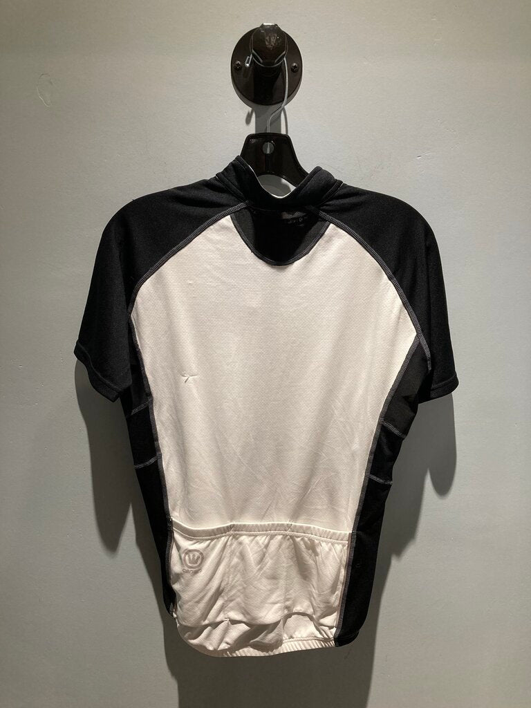 Canari SS Full Zip Jersey, Black/White, Men's M