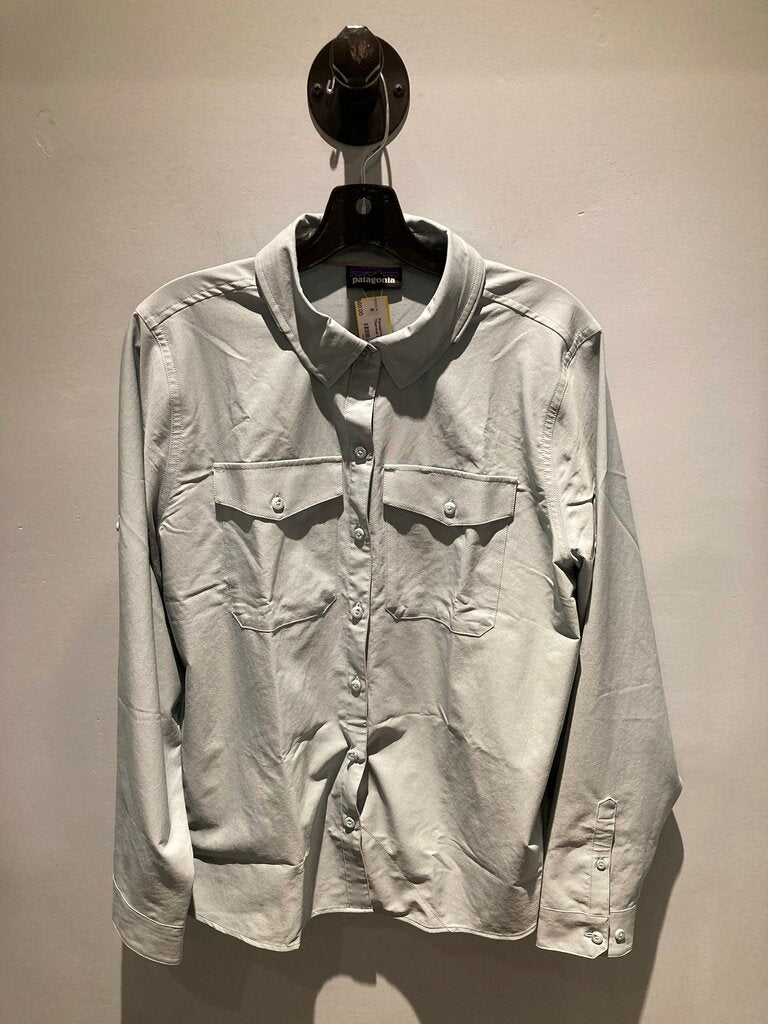 Patagonia LS Self Guide Shirt, Thermal Blue, Women's L