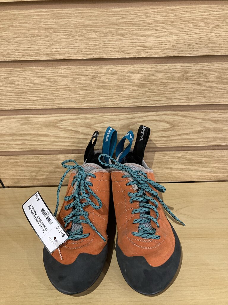 Scarpa Helix Climbing Shoe, Orange/Black, Women's 7