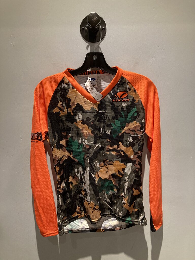 Volver LS MTB Jersey, Camo/Orange, Women's S