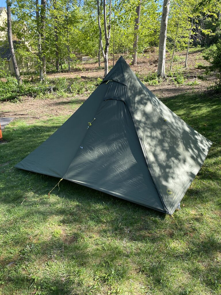 Big Agnes Gold Camp UL 5 Tent, Green/Yellow