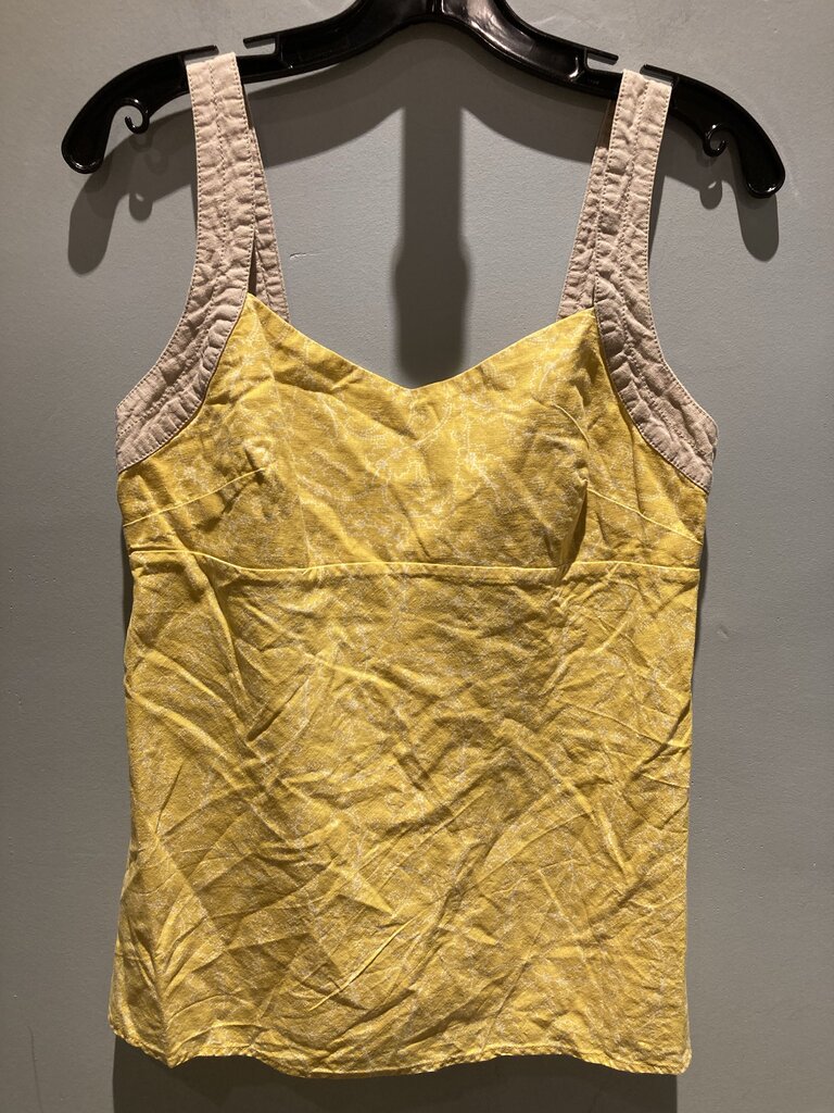 Patagonia Button Back Tank, Yellow/White, Women's 4