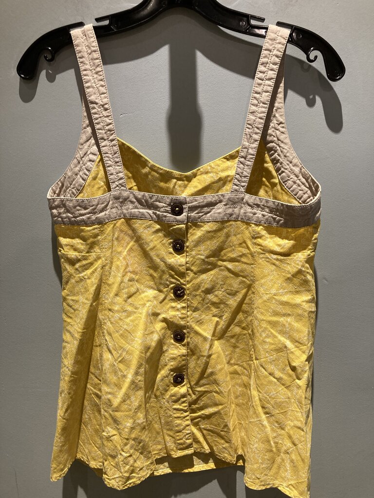 Patagonia Button Back Tank, Yellow/White, Women's 4