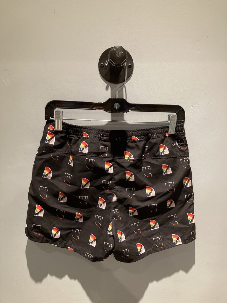 The North Face Swim Trunks, Black/Rainbows, Girls L