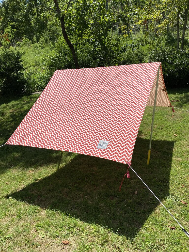 Lovin' Summer Beach Tent, Red/White, OS