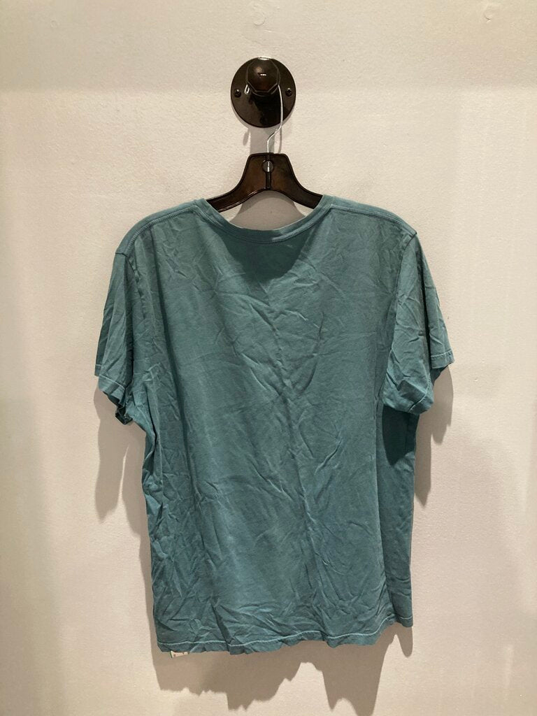 Patagonia SS Crew, Teal/Bear Logo, Men's M