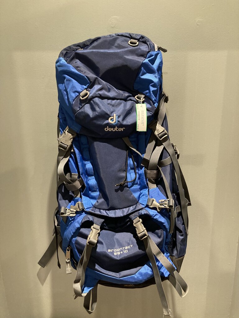 Deuter Air Contact 65+10 Backpack, Blue, 65+10L