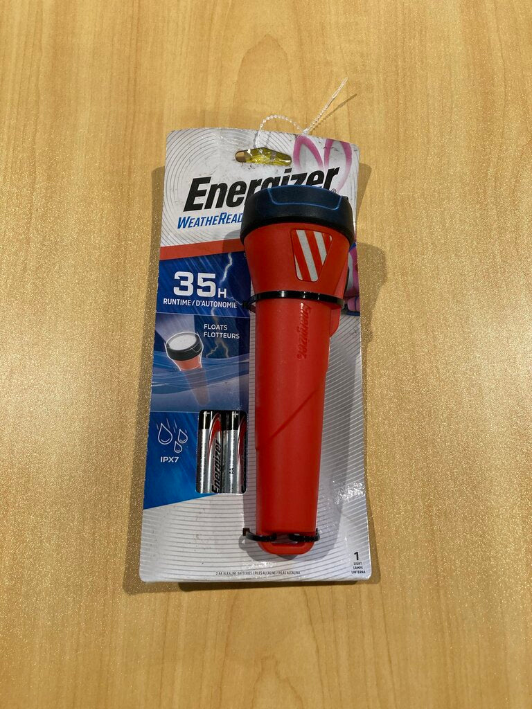 Energizer Weather Ready Flashlight, Red, OS