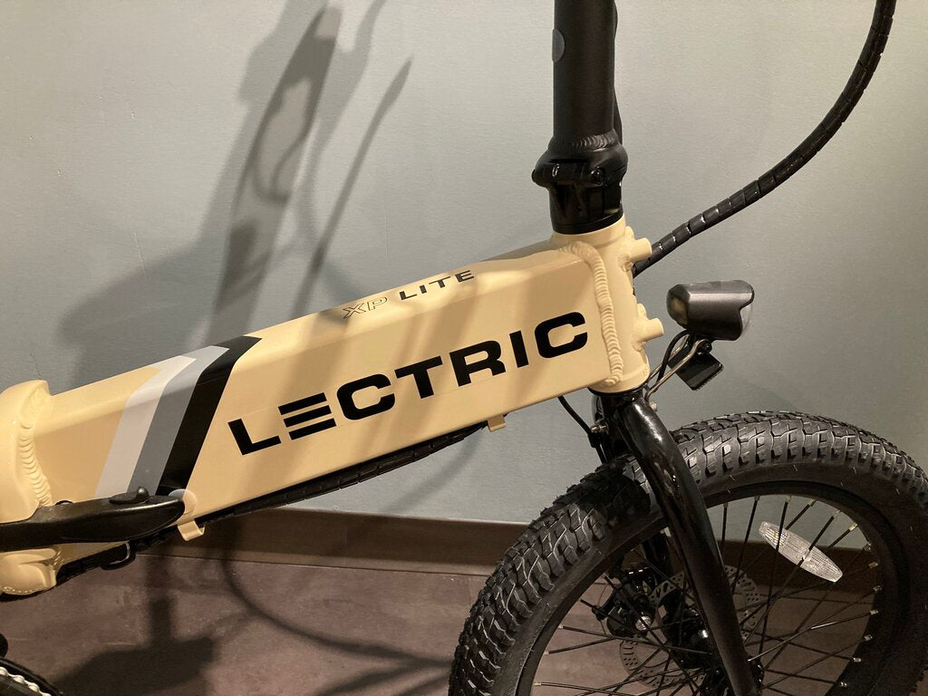 XP Lite Sandstorm E-Bike w/ Accessories, Tan, 20x2.60