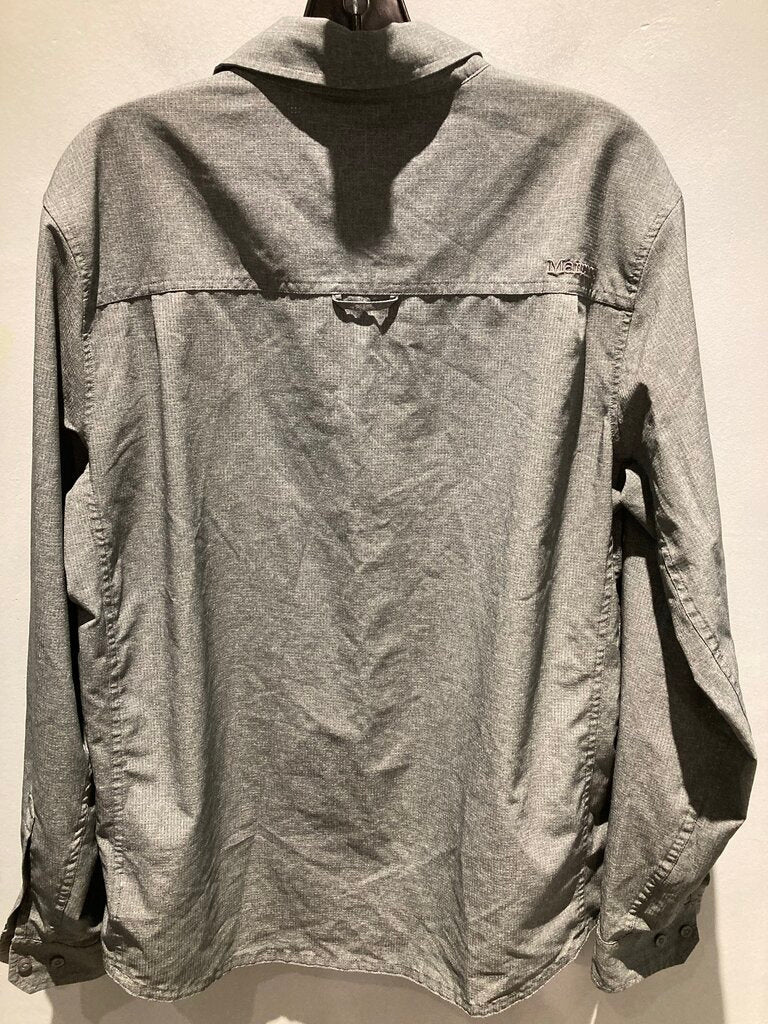 Marmot LS Button Up, Grey, Men's M