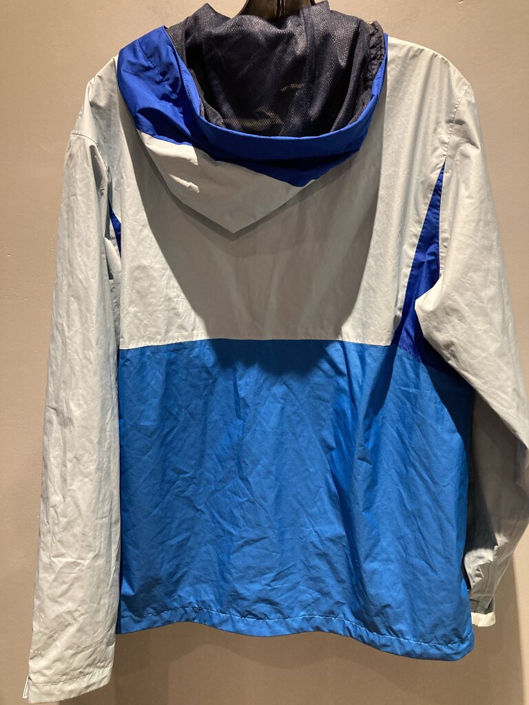(Wrist Stains)Columbia Rain Jacket, Blue/Blue, Men's L