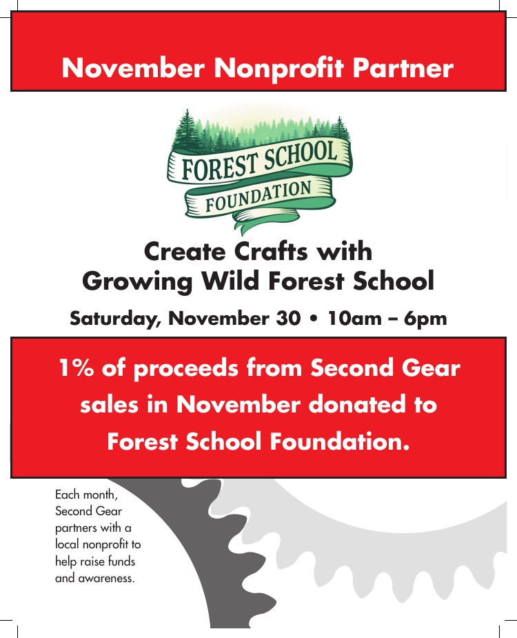 Come Crafting with the Forest School Foundation Saturday, November 30th