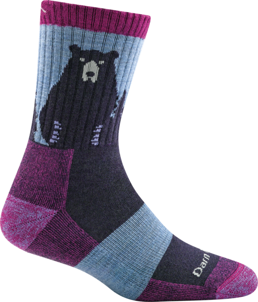 Darn Tough Women's Bear Town Micro Crew Lightweight w/ Cushion Hiking Sock