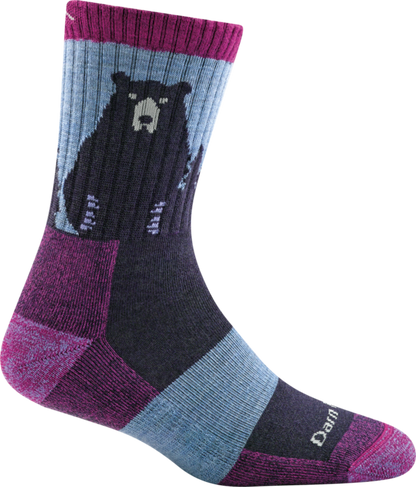 Darn Tough Women's Bear Town Micro Crew Lightweight w/ Cushion Hiking Sock