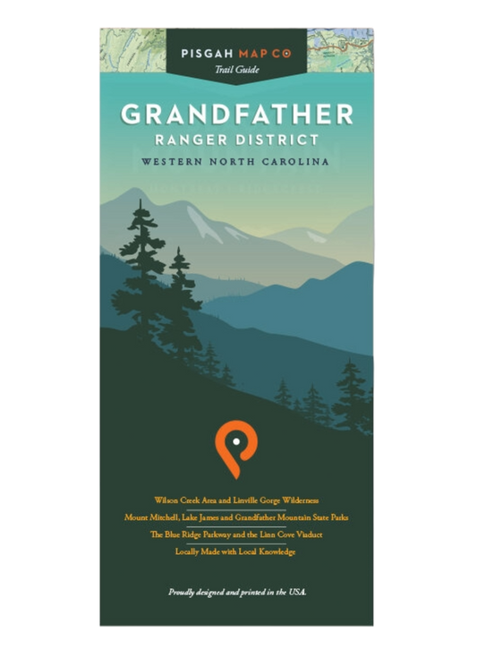 Pisgah Map Company Grandfather Ranger District Map