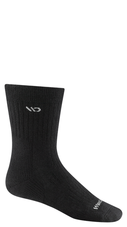 Wide Open Men's Solid Midweight Micro Crew Sock