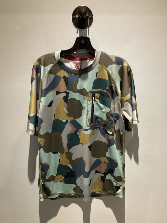 Topo River Tee SS, Green Camo, Men's L