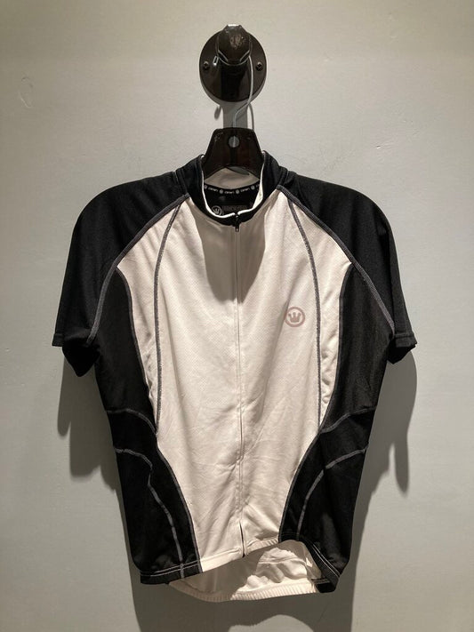 Canari SS Full Zip Jersey, Black/White, Men's M