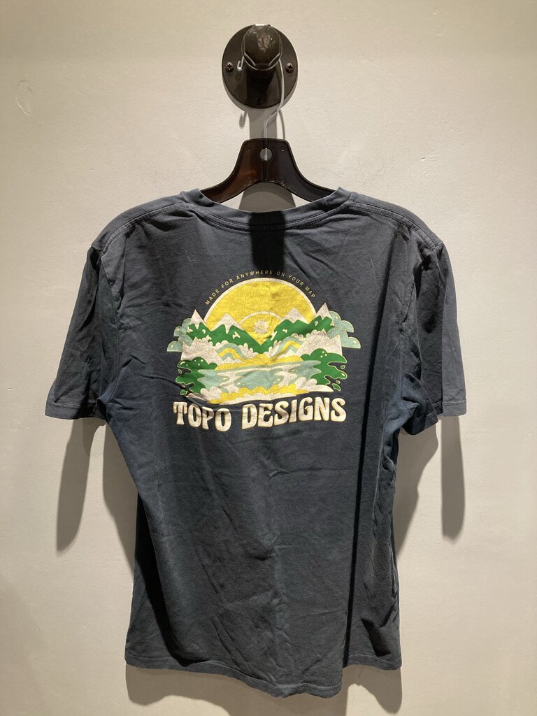 Topo SS Crew, Navy/Yellow, Men's M
