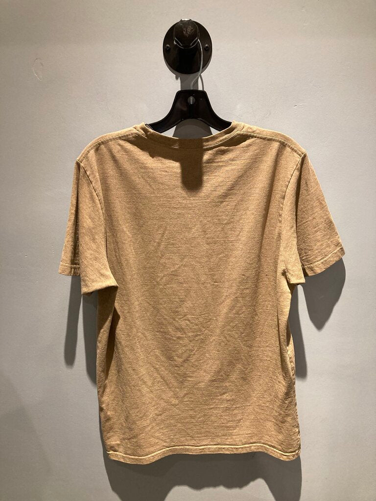 Patagonia SS Crew, Sand/Logo, Men's M