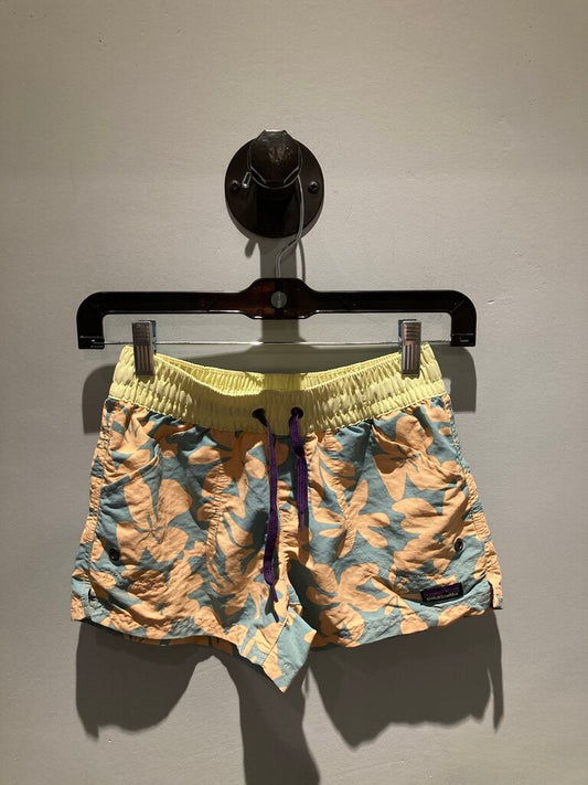 Patagonia Baggys, Teal/Peach/Yellow, Kid's M
