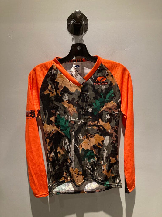 Volver LS MTB Jersey, Camo/Orange, Women's S