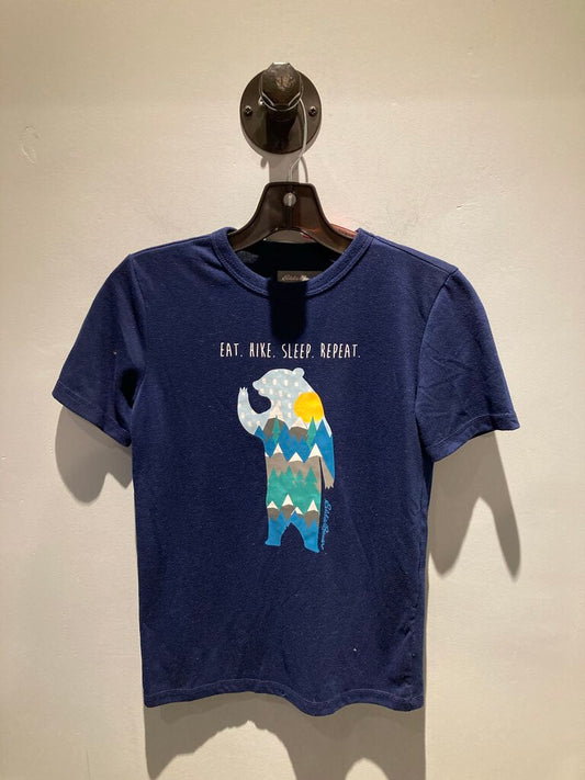 Eddie Bauer SS Crew, Blue/Bear, Kid's M