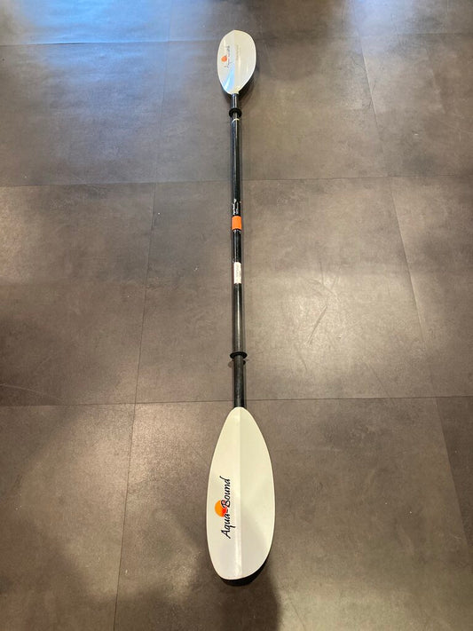Aqua-Bound Manta Ray Hybrid Carbon Shaft Kayak Paddel, White/Black, 230cm