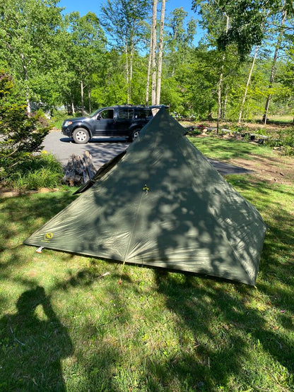 Big Agnes Gold Camp UL 5 Tent, Green/Yellow