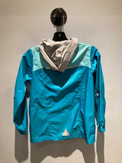 LL Bean Rain Jacket, Teal/Blue, Kid's M