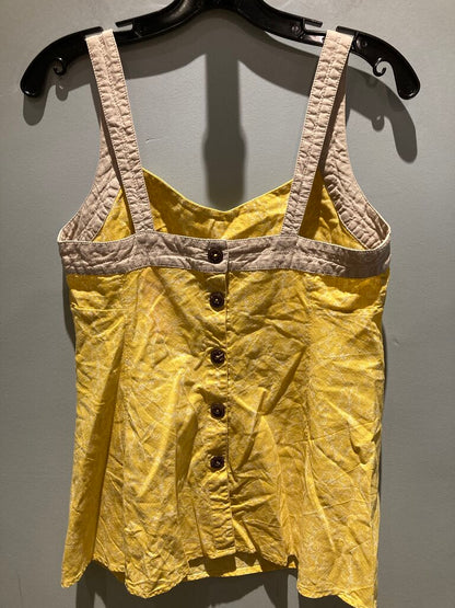 Patagonia Button Back Tank, Yellow/White, Women's 4