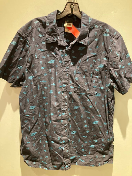 The North Face SS Button Up, Navy/Blue, Men's XL