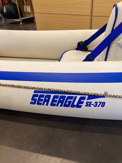 Sea Eagle 370 Tandem Inflatable Kayak (w/ Foot Pump, 2 x Paddles & Carry Bag)