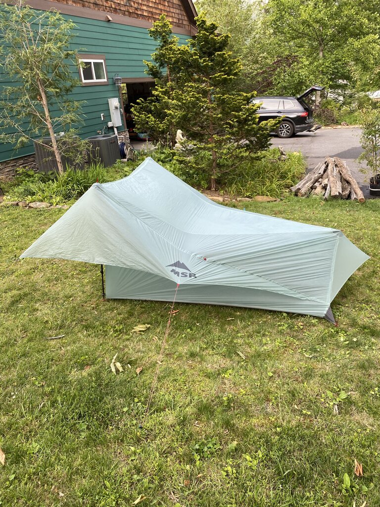 MSR FlyLite Ultralight Tent, Light Blue/Grey, 2P (Need Trekking Poles)