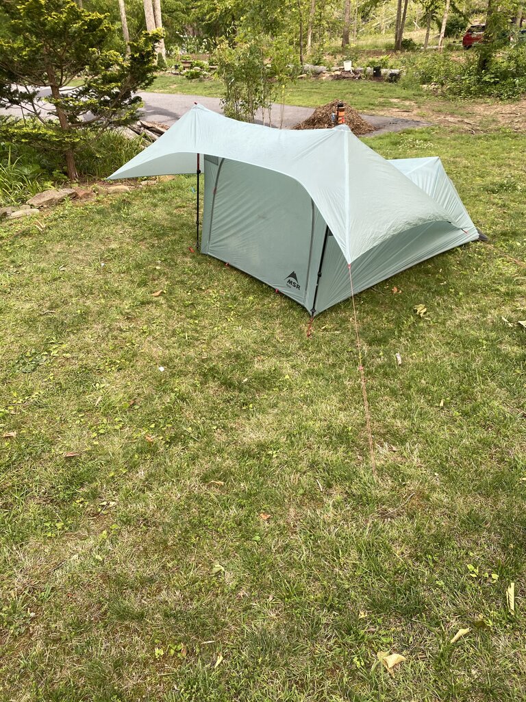 MSR FlyLite Ultralight Tent, Light Blue/Grey, 2P (Need Trekking Poles)