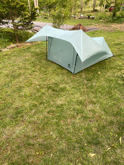 MSR FlyLite Ultralight Tent, Light Blue/Grey, 2P (Need Trekking Poles)