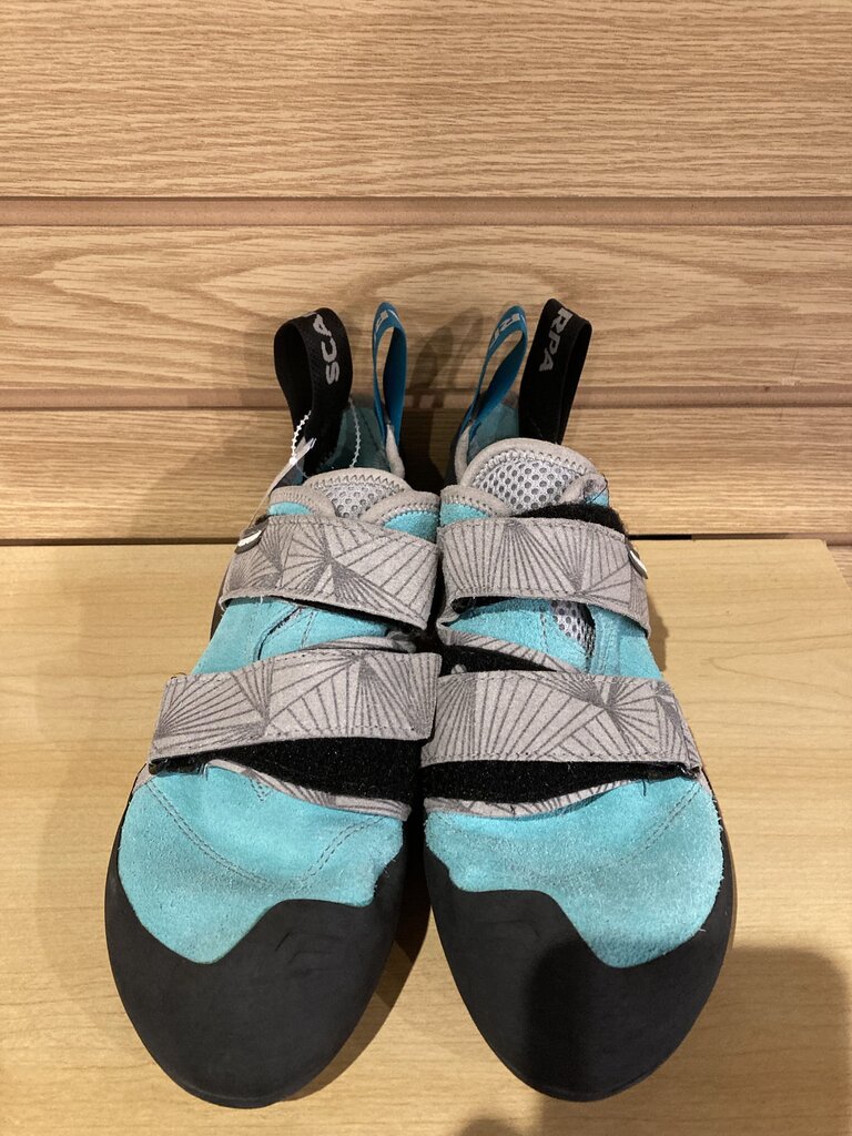 Scarpa Origin Climbing Shoe, Teal/Grey, Women's 8.5