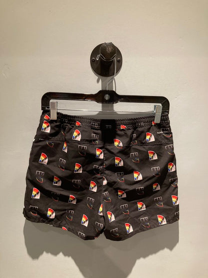 The North Face Swim Trunks, Black/Rainbows, Girls L