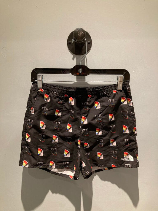 The North Face Swim Trunks, Black/Rainbows, Girls L