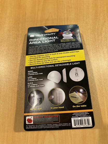 Tru Utility Directional Light, White, OS