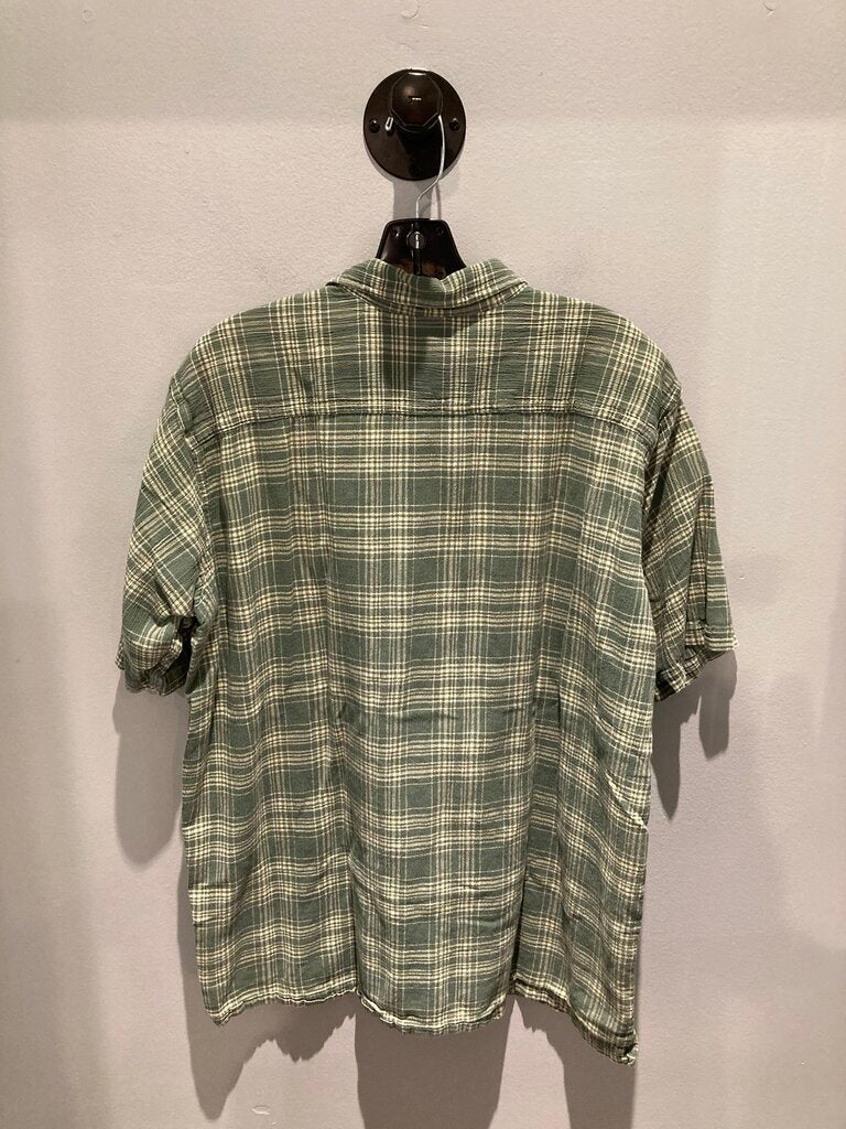 Patagonia SS Button Up, Green/Lime, Men's XXL