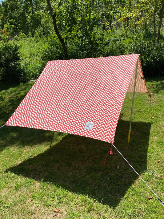 Lovin' Summer Beach Tent, Red/White, OS