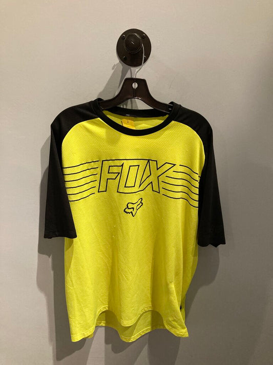 Fox Ranger SS Jersey, Black/Yellow, Men's XXL