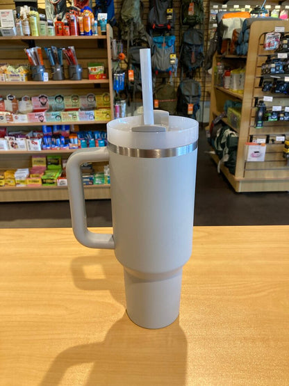Stanley Insulated Mug w/ Straw, White, 40oz