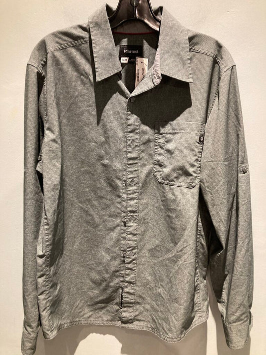 Marmot LS Button Up, Grey, Men's M