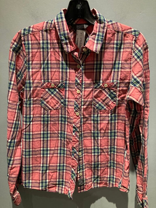 Outdoor Research LS Button Up, Pink/Blue/Green, Women's M